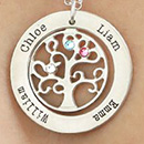 Family Birthstone Necklaces