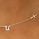 18k Gold Initial Necklace