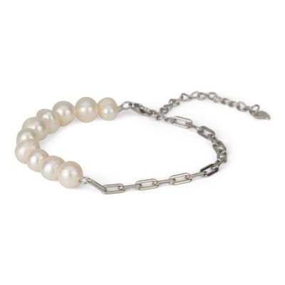 Duality Pearl Bracelet [Sterling Silver]