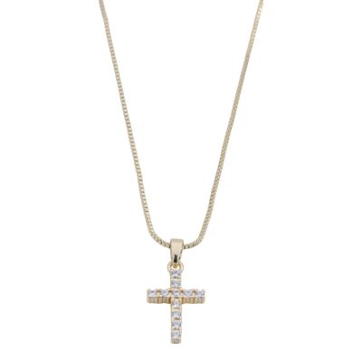 Luminous Cross Necklace [Gold Plated]