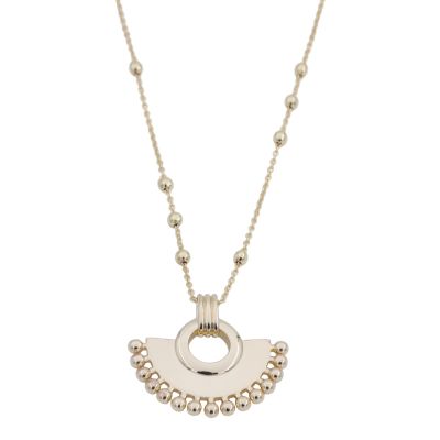 Beaded Sunshine Necklace [Gold Plated]