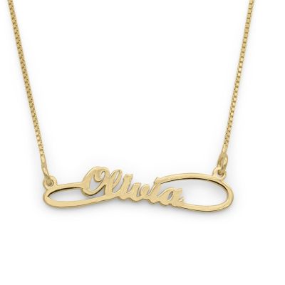 Alice Italic Name Necklace [18K Gold Vermeil]