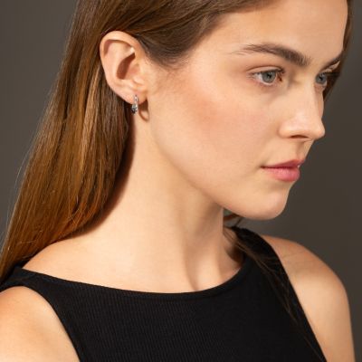 Amour Curve Earrings  [Sterling Silver]