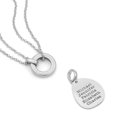 Anna Double Layer Name Necklace [Sterling Silver] 