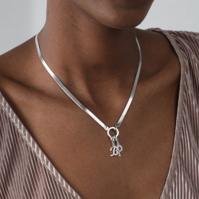 Collier Maille Arya [Argent 925] - avec Initiales