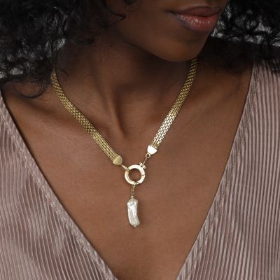 Barok Parel Bedel [18K Goud Vermeil]