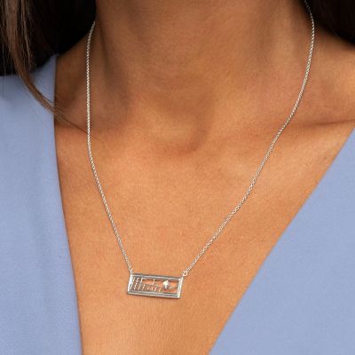 Beloved Spot Map Necklace [Sterling Silver]