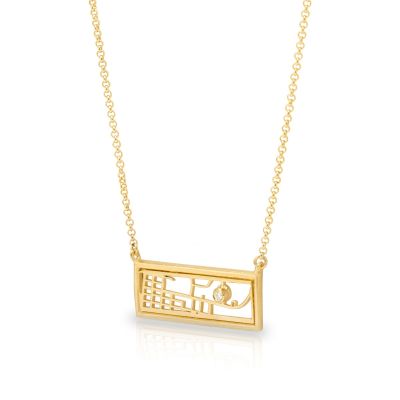 Beloved Spot Map Necklace [18K Gold Vermeil]