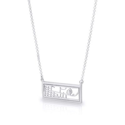 Beloved Spot Map Necklace [Sterling Silver]