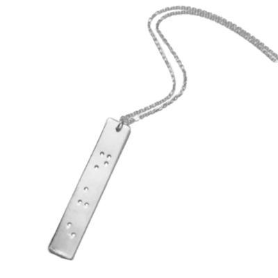 The Rule of 3 Braille Necklace