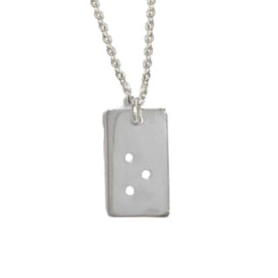 Classic Bar Initial Necklace - Sterling Silver