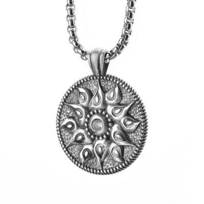Cosmic Power Men Name Necklace - Sterling Silver