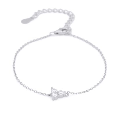 Crystal Bloom Bracelet [Sterling Silver]