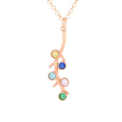 Collier Racines d'Amour Vertical [Plaqué Or Rose 18ct]