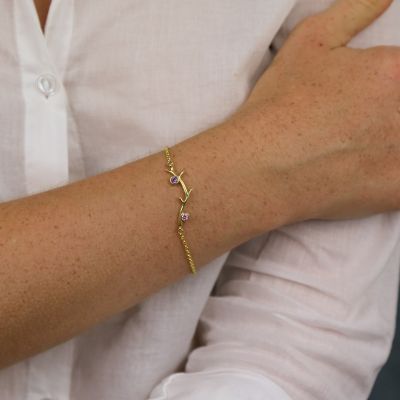 Wortels van Liefde Armband [Goud Verguld]