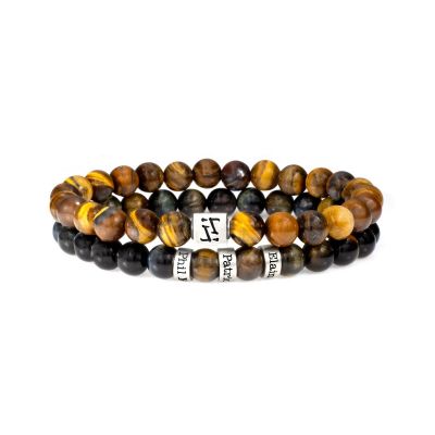 Signature Brown Tiger Eye Women Bracelet [Sterling Silver]