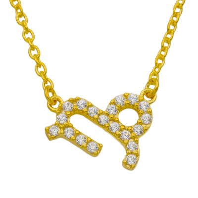 Capricorn Necklace - Zodiac Sign Necklace with Diamonds [18K Gold Vermeil]