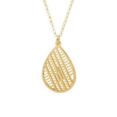 Gekoesterde Vlekken Kaart Ketting [18K Goud Vermeil]