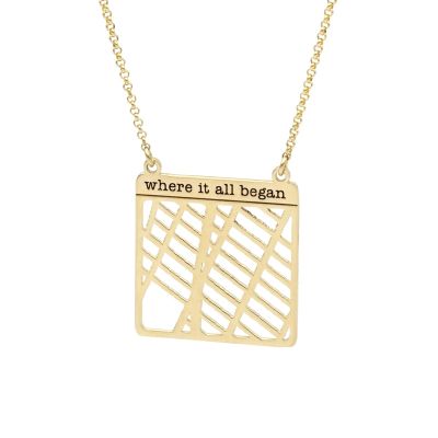 Karten Kette mit Statement [750er Gold Vermeil]