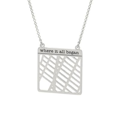 Karten Kette mit Statement [Sterlingsilber]