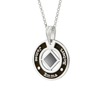 Collier Prénom Halo avec Nano Bible [Argent 925]