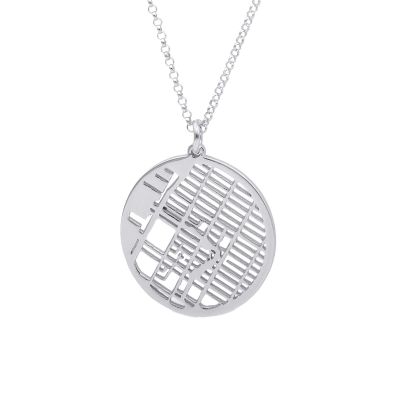 Talisa Map Necklace [Sterling Silver]
