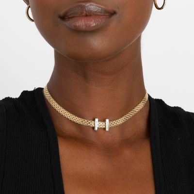 Verzauberte Charms Milanaise Kette [750er Gold Vermeil]