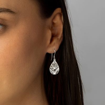 Cherished Spot Map Earrings [Sterling Silver]