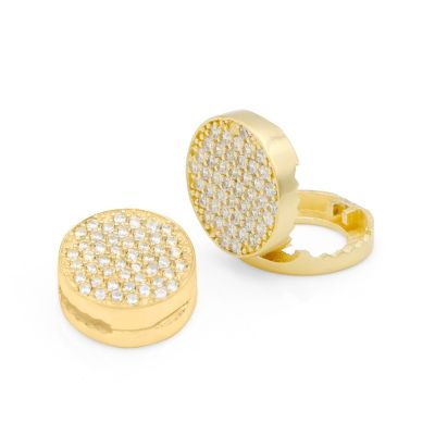 Pave Circle Charm for Milanese Chain [18K Gold Plated]