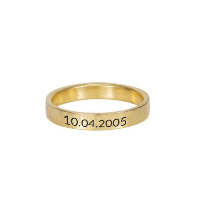 Klassische Erinnerungen Ring [750er Gold Vermeil]