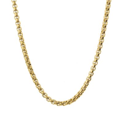 Classic Box Chain for Men - Gold Plated