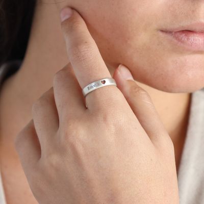 My Heart Name Ring [Sterling Silver]