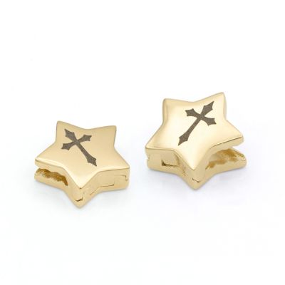Cross Charm for Milanese Chain [18K Gold Plated]