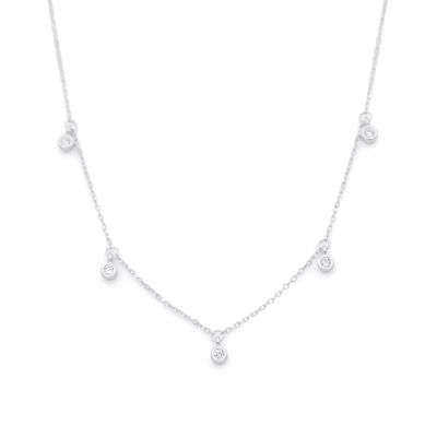 Crystal Blossom Necklace [Sterling Silver]
