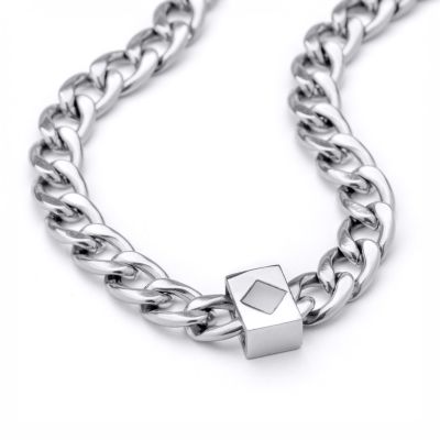 Cuban Link Chain with Nano Bible for Men – 8mm
