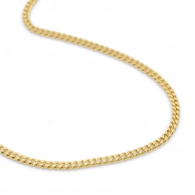 Curb Chain Necklace for Men - 14 Karat Gold
