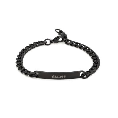 Dark Cuban Link Chain Signature Bracelet 