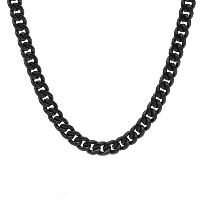 Dark Cuban Link Chain Necklace - 6mm