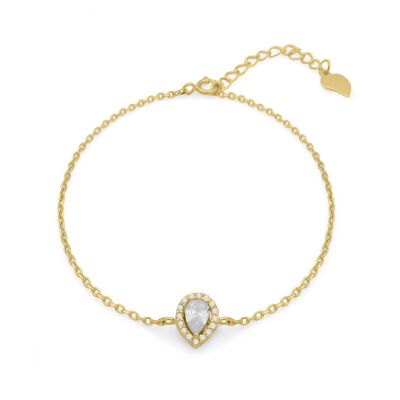 Dazzling Drop Bracelet [18K Gold Plated]