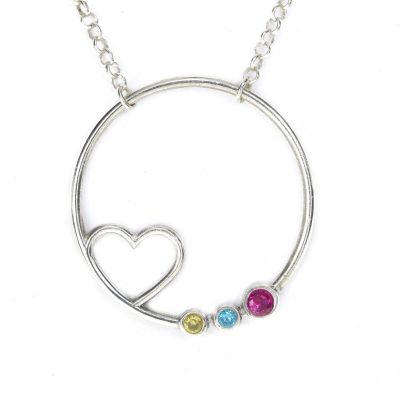 A Mother's Heart Necklace [Sterling Silver]