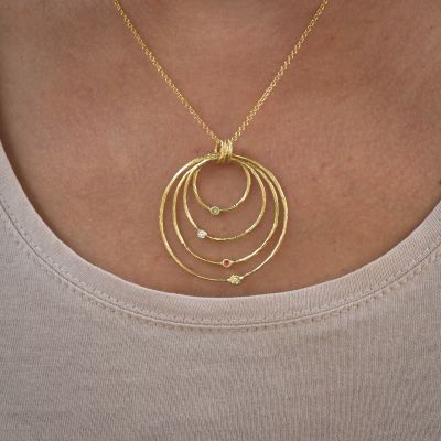Spheres of Love Birthstone Necklace [14 Karat Gold]