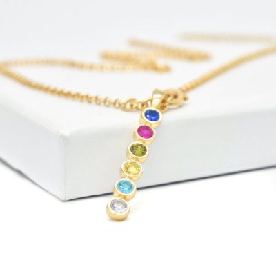 Talisa Stars Birthstone Necklace [18K Gold Vermeil]