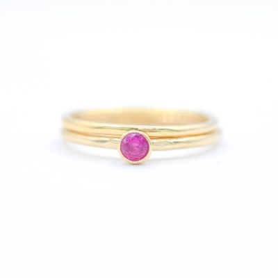 Carina Ring. Small Circle [18K Gold Vermeil]