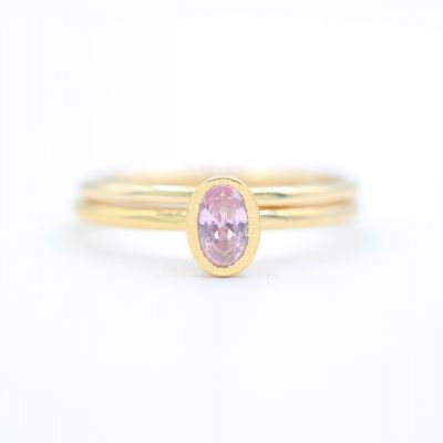 Carina Ring. Oval Vertical [18K Gold Vermeil]