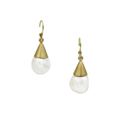 Perfect Pearl Earrings [18K Gold]