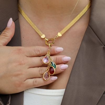 Enchanted Rain Birthstone Charms [18K Gold Plated]