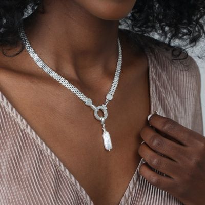 Emma Cirkel Ketting [Sterling Zilver] - met Bedels