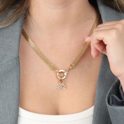 Emma Circle Necklace [18K Gold Vermeil] - with Zodiac Signs