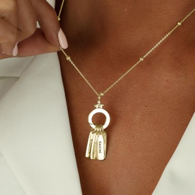 Verzauberter Charm Kette [750er Gold Vermeil]