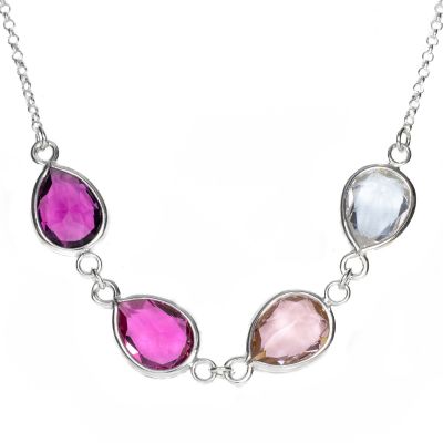 Enchanted Family Birthstone Necklace [Sterling Silver]